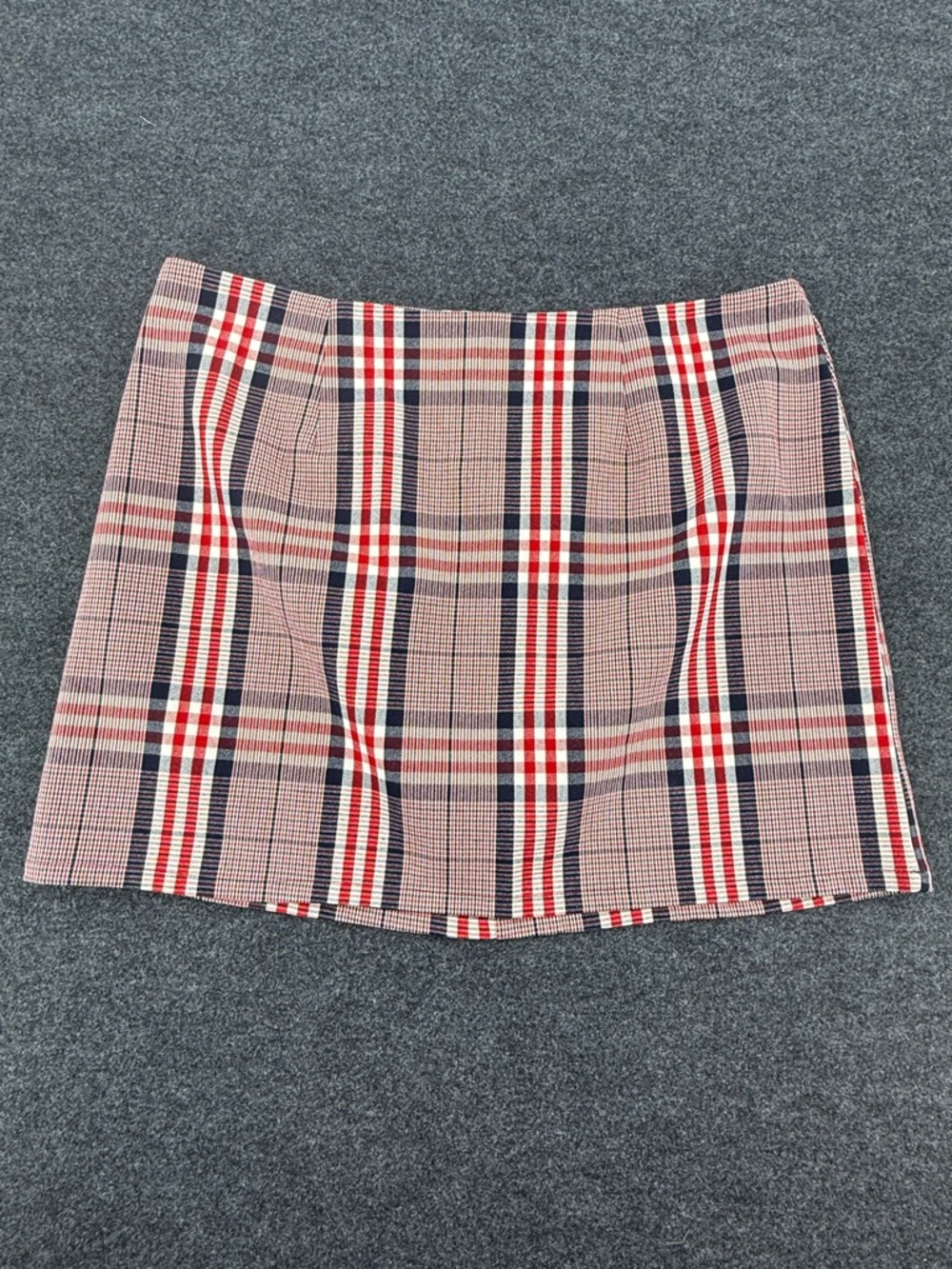 Forever 21+ Plaid Mini Skirt in Red, Navy and Cream